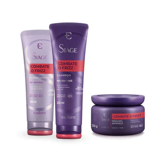 Combo Siàge Combate o Frizz: Shampoo + Condicionador + Máscara - Eudora