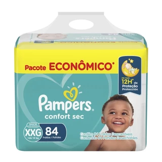Fralda Pampers Confort Sec Tamanho XXG 84 unidades em Oferta na Shopee