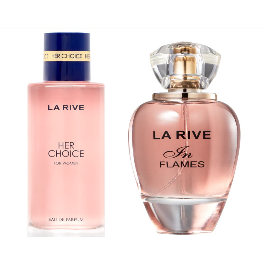 Kit 2 La Rive Perfume Feminino EDP Her Choice+In Flames | Shopee Brasil