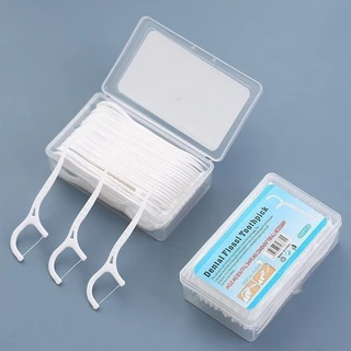 800 unidades de palitos de fio dental palitos de limpeza interdental em Oferta na Shopee