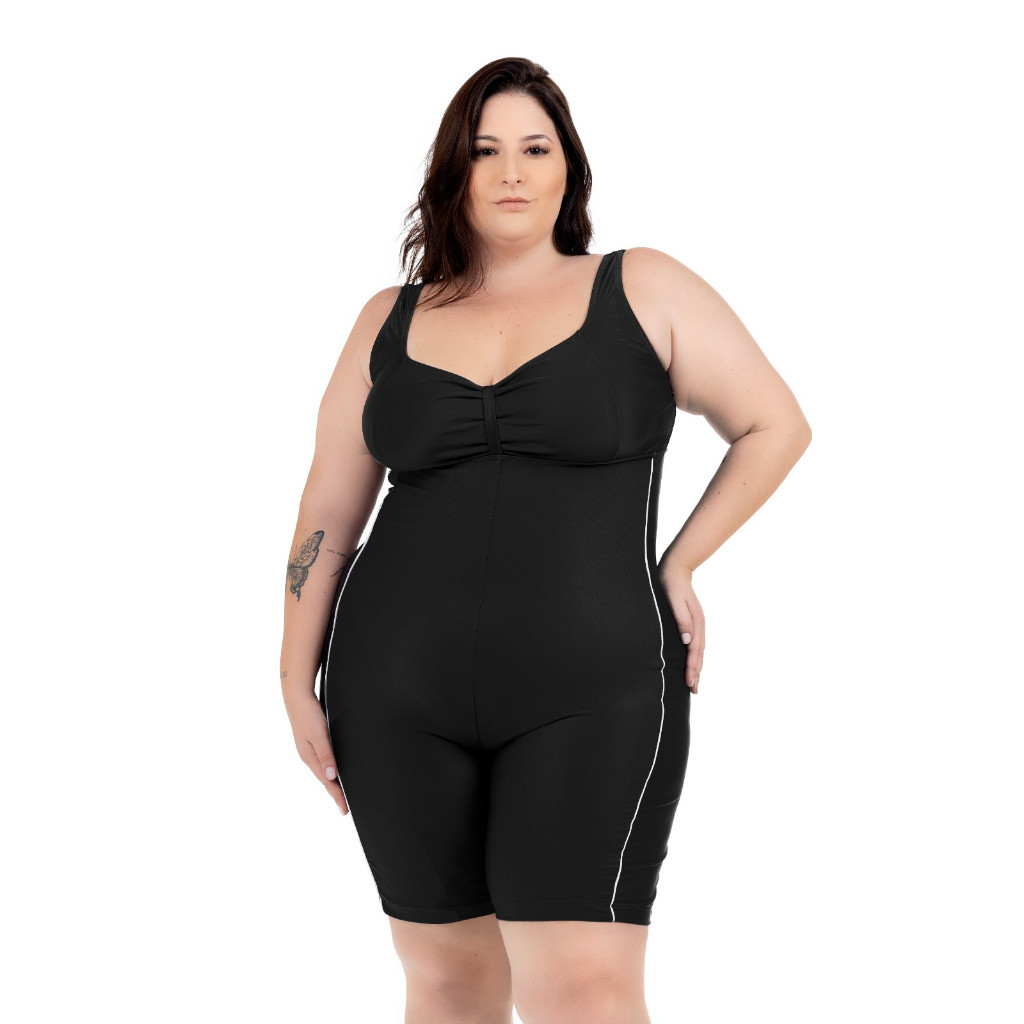 Maiô Macaquinho Hidroginástica Tamanho Grande Plus Size/natação