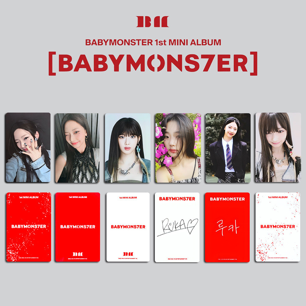 Kpop Idol BABYMONSTER Álbum BABYMONS7ER Cartões Fotográficos