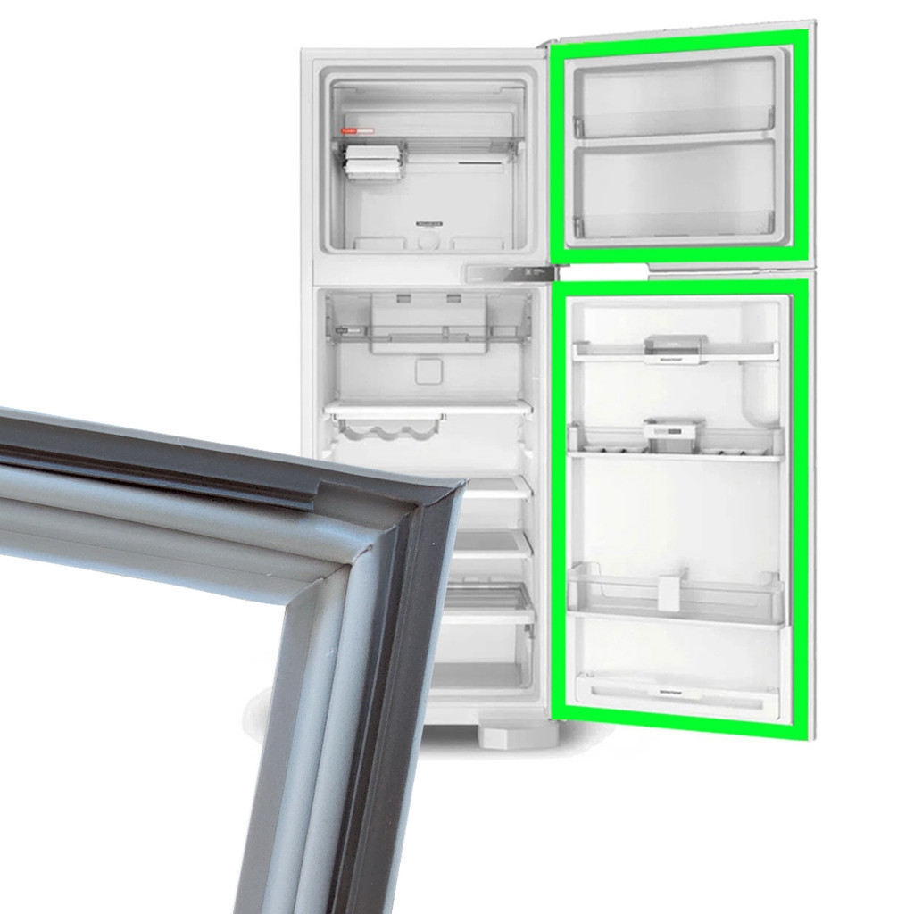 Kit Borracha Para Electrolux Dc34a Df34 Dc34 Geladeira Refrigerador Porta Inferior e Freezer 53x39 53x112