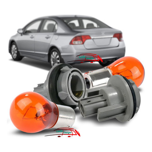 2 Soquete + Lampada Seta Fit City New Civic Pisca Dianteiro