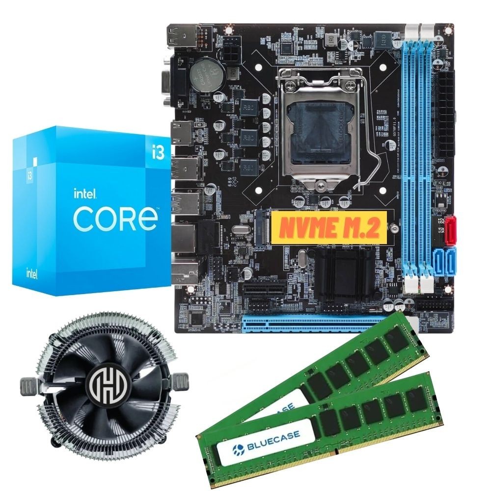 Kit Placa Mãe Lga1155 B75 + Processador I3 3220 + 8gb Ddr3