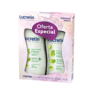 Promopack 2 Sabonete Íntimo Líquido Fresh Lucretin 200Ml