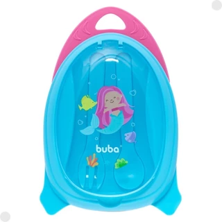 Kit Refeição Infantil Sereia Bowl Com Divisórias e Talheres 18496 - Buba