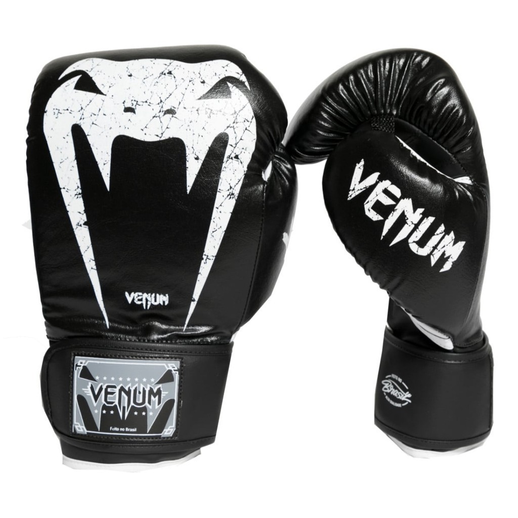 Luva de Boxe Venum Giant Brasil - Preto