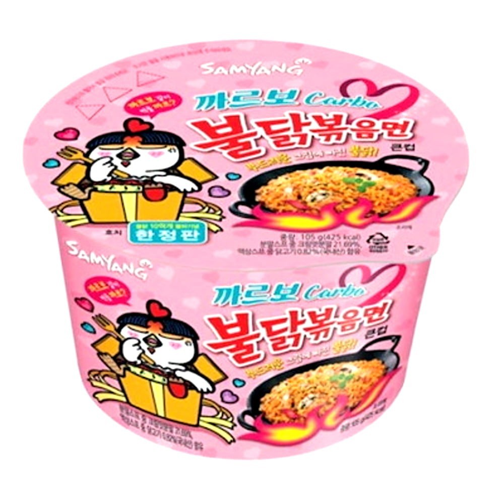 Lamen Coreano Picante Frango E Queijo Cremoso Carbonara - Bowl 105G