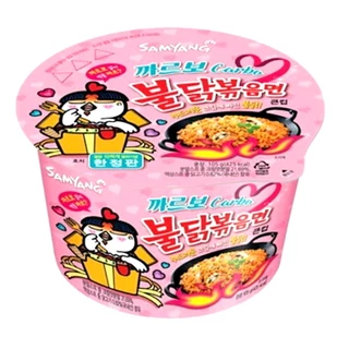 Lamen Coreano Picante Frango E Queijo Cremoso Carbonara - Bowl 105G
