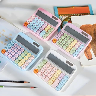 Calculadora Degradê Kawaii Estilo Retrô 12 Dígitos Colorida AK-J039
