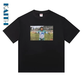 # T73 Tee Graphic Blurred Figure Lawn Pattern Impressão Popular Vintage Plus Tamanho Unisexo Streetwear Crewneck Casal De Algodão Camisetas Coreanas Para Homens