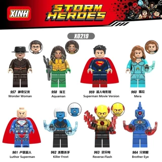 Bonecos Super Heróis Superman/Mera/Aquaman Brinquedos Blocos De Construção Presentes De Crianças