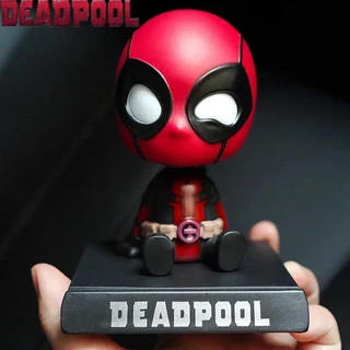 X-man Os Vingadores Super Heróis Deadpool Bobble Head Dolls Ação Figura Brinquedos Modelo Doll Gifts Decoração De Carro 12cm