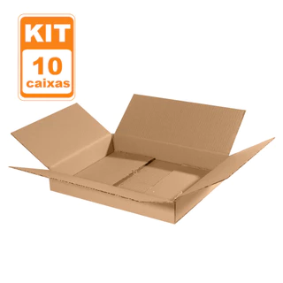10 Caixas de Papelão 35X26X5 cm tamanho A4 livros e quadros