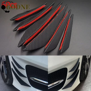 GODNESSFO 6Pcs Spoiler Carro Universal Sticker Frontal Do Pára-Choques Válvula Da Barbatana