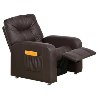 Poltrona do Papai Reclinavel Azera Sintetico Marrom Matrix