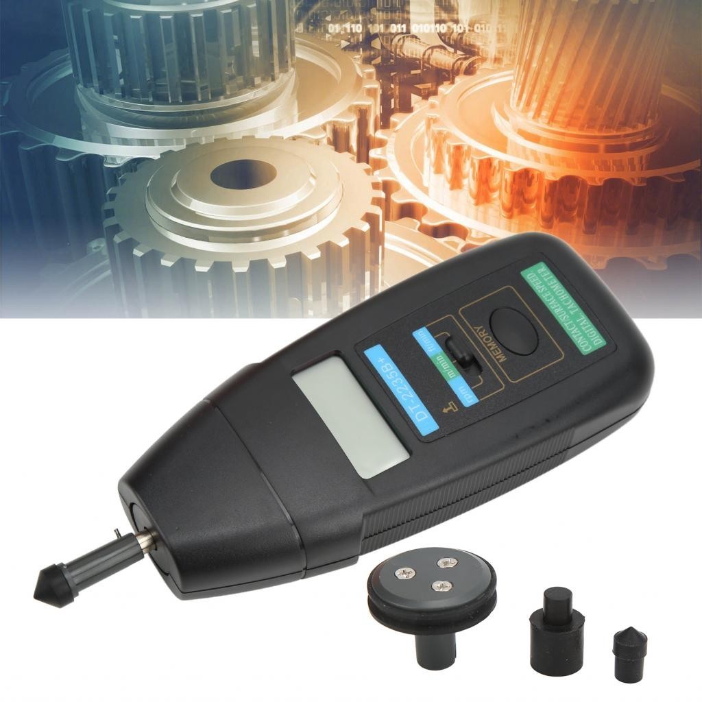 Hbhbhbhbb Digital Tachometer 5 Digit Tach Automatic Memory Auto Ranging ...