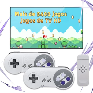 H16-926 Retro HD TV Game Console , Receptor Sem Fio 2.4G , Mais De 5400 Jogos , De SF900 Para NES , etc . , Presente De