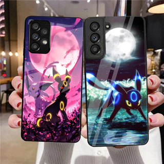 Capa De Telefone De Vidro Temperado Pokémon Umbreon 03 Para Samsung Galaxy A10 A14 A16 A25 A35 A22 4G A32 A33 A34 A40 A4