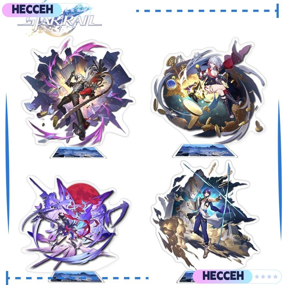 HECCEH1 Honkai : Figuras Em Trilho Estrela , Os Caminhos De Caça Modelo De Suporte De Anime Seele , DR.RATIO Topázio Boothill Ornamentos De Mesa