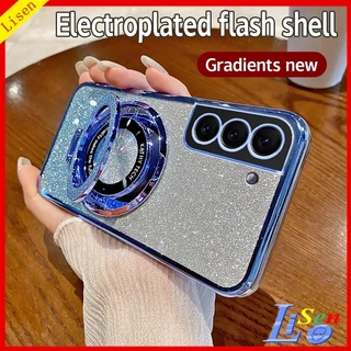 Estojo De Telefone Samsung S22 Plus/S22 +/S23 Ultra Transparente anti-Queda Com Suporte ZJSF