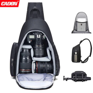 Mochila Para Câmera CADeN DSLR Nikon Sony Canon Equipamento Fotográfico Bolsa De Ombro Resistente À Água Prova De Choque Viagens Ao Ar Livre