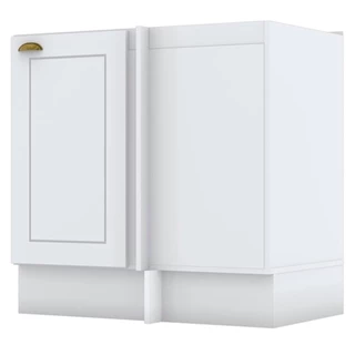 Armário de Cozinha Canto Reto Nova York 1 Porta 1 Prateleira Branco Hp - Henn
