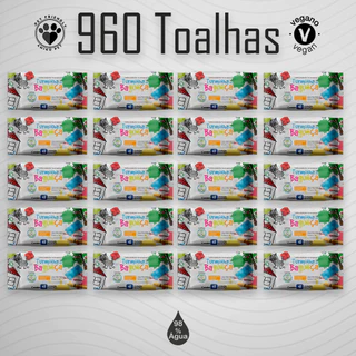 20 Lenços Umedecidos 48 Folhas Turminha da Bagunça - kit Com 960 Toalhas Umedecidas