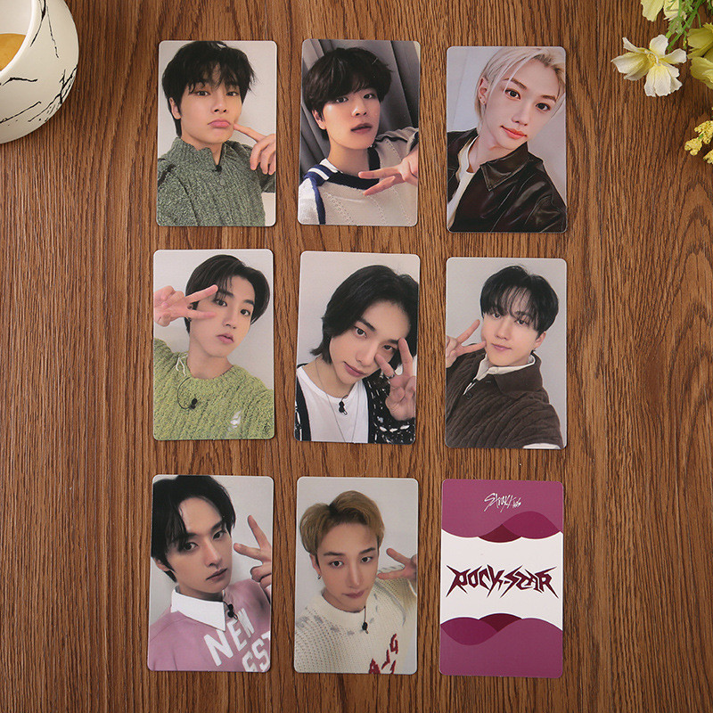 1-15pcs STRAY KIDS Magic School Photocards Transparent Bookmark ID