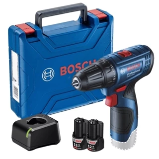 Parafusadeira Furadeira GSR 120-LI com 2 Baterias 12V e Carregador Rápido Bivolt BOSCH