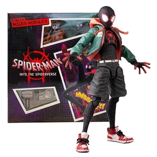 Sentinel Marvel Sv Ação Miles Morales Figura Homem-Aranha Modelo Versículo Peter Figurine Anime Toys