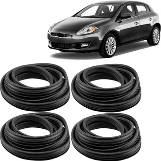 Kit Guarnição 4 Borrachas Porta Lateral Fiat Bravo 2011 a 2016