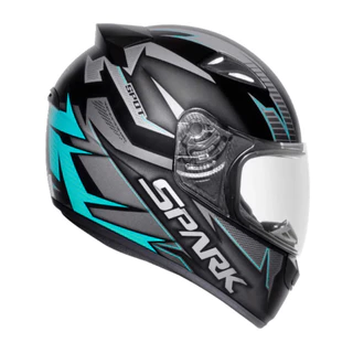 Capacete Fechado New Spark Flash Moto Sportivo Preto Fosco/azul Tifanny Vermelho Fosco Azul Laranja Todos Tamanho 56 58 60 Disponiveis Masculino Feminino Em Oferta Promocional Capacete Seguro com Nota Em Pronta Entrega a Todo Brasil