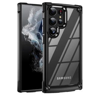 Para Samsung Galaxy S22 S23 FE S24 Plus S21 Ultra A14 A54 A15 A24 A34 A05 A05s 5G Capa De Celular Anti-Impacto Fosca Armadura Antiqueda Traseira