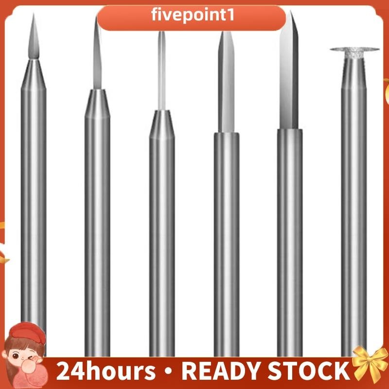 Jogo De Brocas Para Esculpir Madeira Ferramentas Rotativas 6Pcs Acessórios Ferramenta De Retificação Artesanato Em 3mm