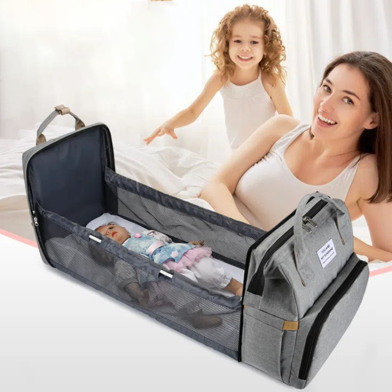 Bolsa Para Fraldas Com Estação De Troca , Mochila