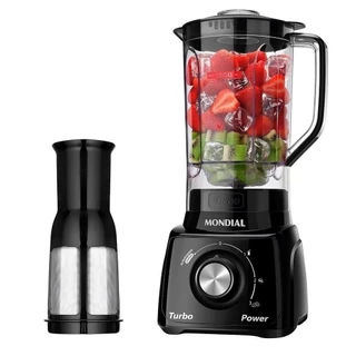 Liquidificador Mondial L-99 com Filtro | Copo Cristal, 3 Velocidades + Pulsar, 550W, Preto em Oferta na Shopee