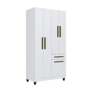 Guarda - Roupa / Roupeiro Faimec Laguna, 5 Portas, 1 Gaveta, Branco - 16015