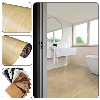 Piso Vinil 0,7mm PVC em Manta Imita o Madeirado 1x4mt (4m²)