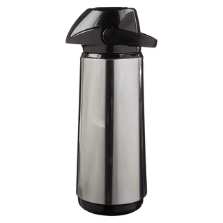 Garrafa Térmica De Café Air Pot Inox Slim 1,8L Com Botão de Sucção - Cor Preta