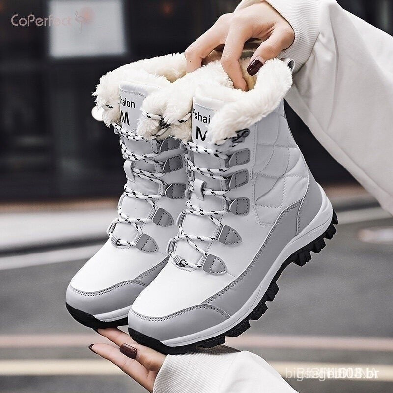 Botas De Neve KRABOR Para Menina - Forro De Algodão Antiderrapante