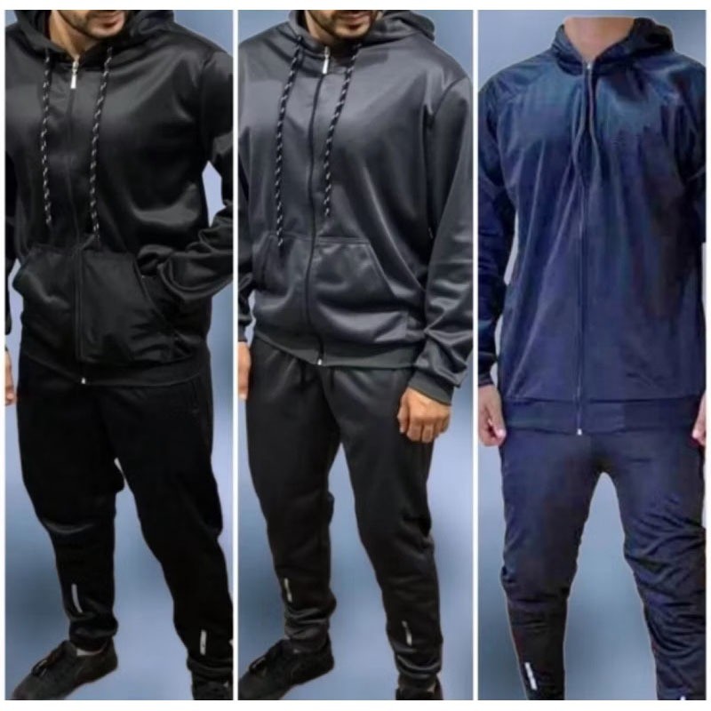Kit 3 Conjuntos de Frio Masculino Flanelado Chimpa Agasalho de Frio ...