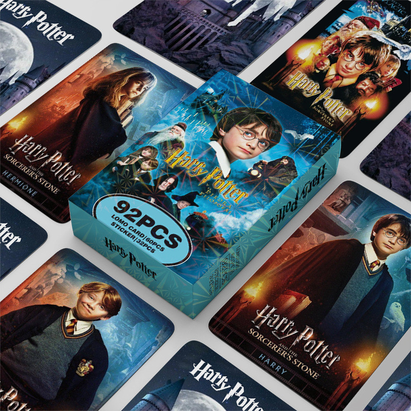 92 Unidades/Caixa Cartões Fotográficos Harry Potter Cartão De