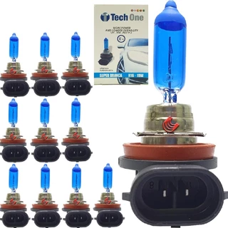 Kit com 10 Lampadas H16 Halogenas Original para Carro Automotiva 12v 8500K em Oferta na Shopee