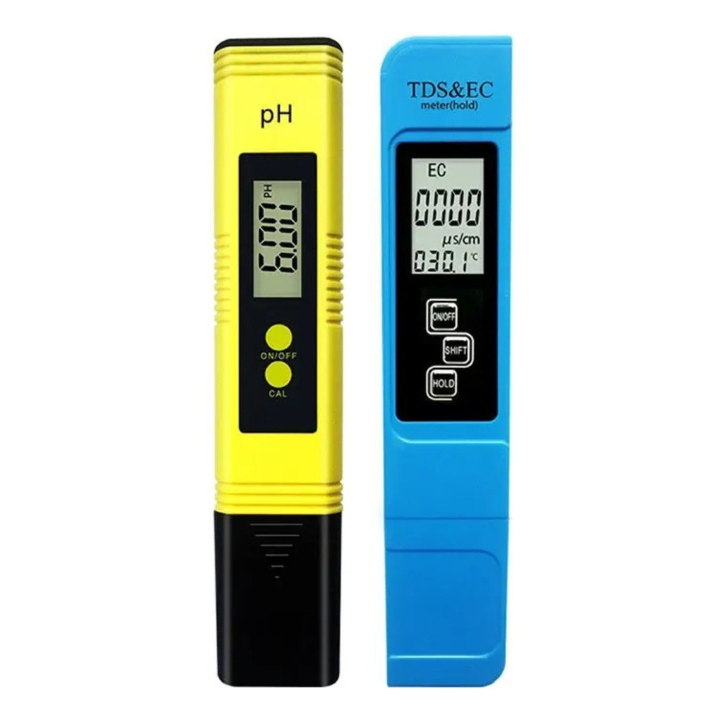 Kit Medidor De Ph Digital + Tds Condutivimetro Ec Hidroponia