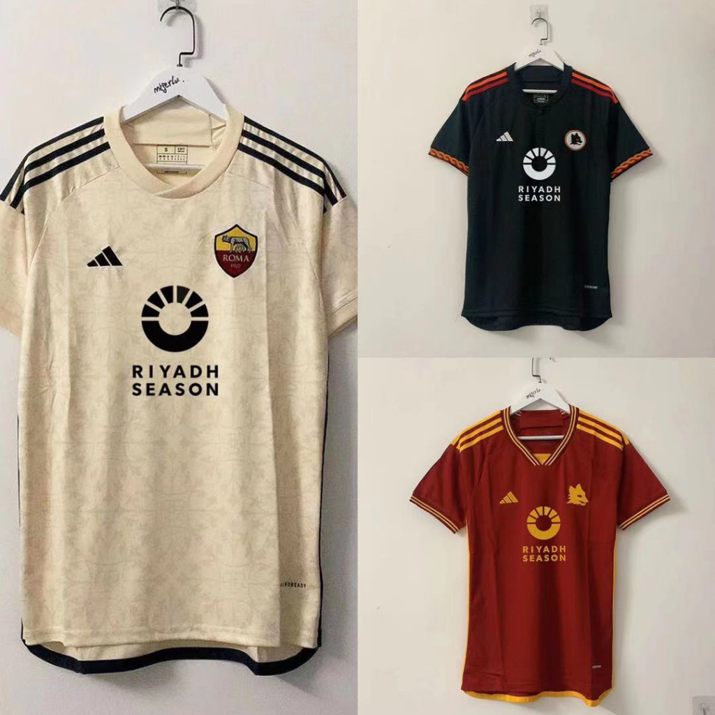 Futebol AS Roman Home /away /3rd Amador Jersey Versão YIX0
