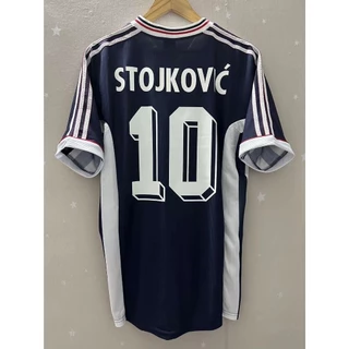 19998 Iugoslávia STOJKOVIC Camiseta Personalizada De Alta Qualidade Para Casa De Futebol Retrô