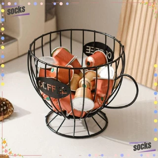 SOCKS Display Rack , Porta Cápsulas De Café Gold/Black Ironwork , Cesta De Frutas De Ferro Durável