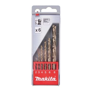 Jogo de Brocas para Metal 6 Peças HSS-CO D-57168 Makita